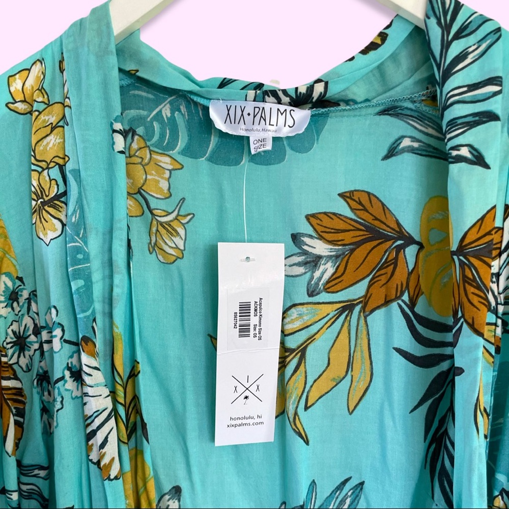 VIIIX Palms Tropical Light Maxi Robe/ Duster - Picture 4 of 4